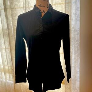 Isaac Mizrahi Black Long Sleeve Shirt